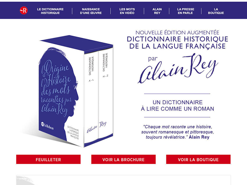 Les Éditions Le Robert / Site Internet